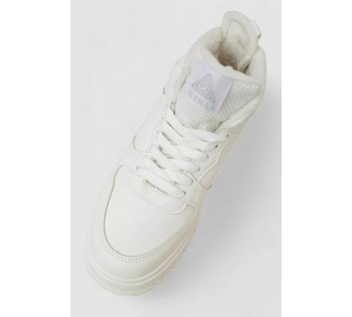 Кросівки жіночі зимові на хутрі, колір білий, 248RMB09