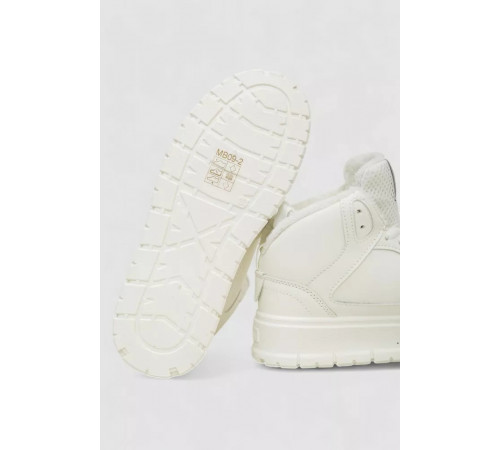 Кросівки жіночі зимові на хутрі, колір білий, 248RMB09