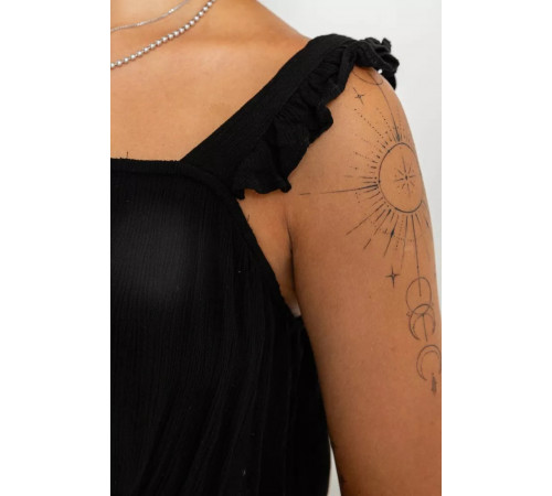 Топ женский однотонный, цвет черный, 244R313