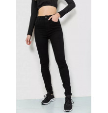 Джинсы женские стрейч, цвет черный, 214R1431.