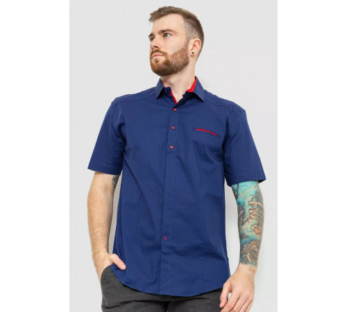 Сорочка чоловіча, колір темно-синій, 214R7113