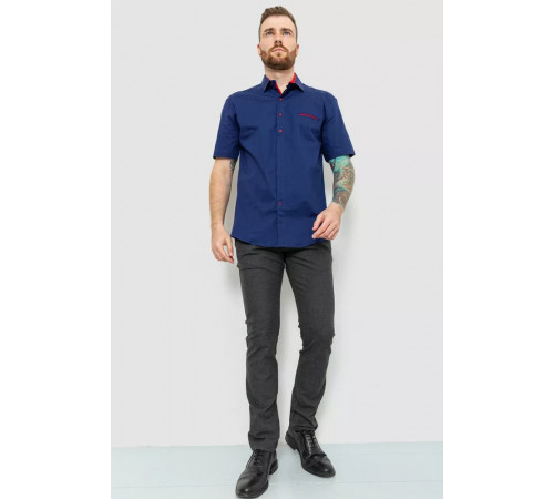 Сорочка чоловіча, колір темно-синій, 214R7113