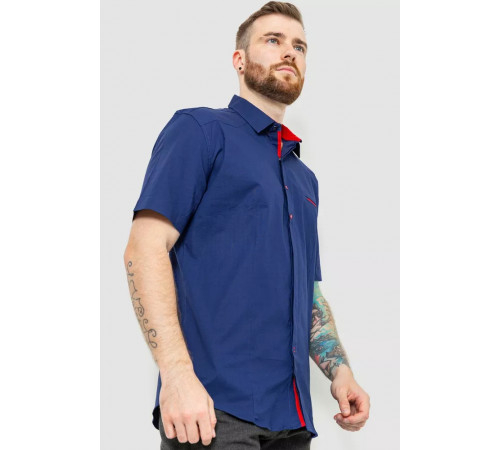 Сорочка чоловіча, колір темно-синій, 214R7113