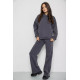 Спортивний костюм жіночий на флісі, колір темно-сірий, 241R2001-2