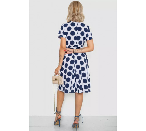 Сарафан у горох, колір біло-синій, 241R165