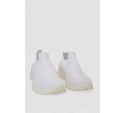 Слипоны мужские текстиль, цвет белый, 243R777-A1047