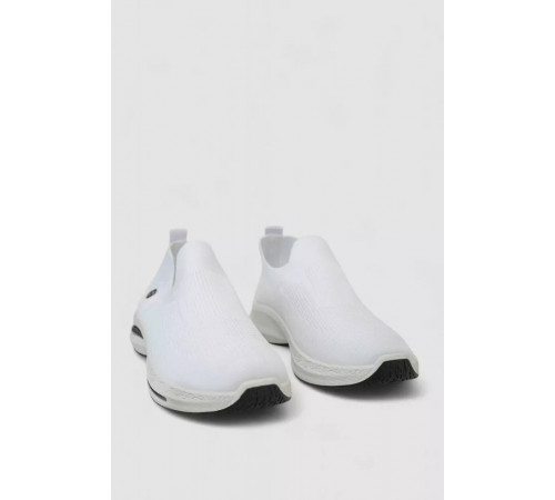 Слипоны мужские текстиль, цвет белый, 243R777-A1027