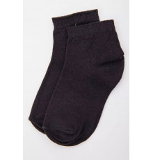 Дитячі однотонні шкарпетки, чорного кольору, 167R605-1