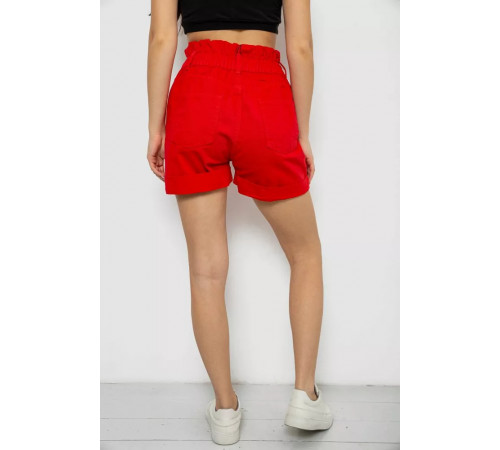 Шорти жіночі джинсові, колір червоний, 182R1684