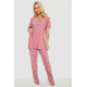 Піжама жіноча з принтом, колір пудровий, 243R7025