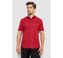 Сорочка чоловіча з принтом, колір бордовий, 214R7130