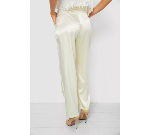 Штани жіночі літні ошатні, колір світло-жовтий, 244R351