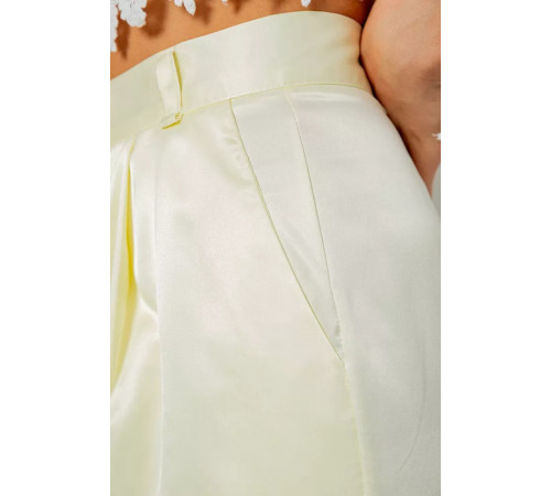 Штани жіночі літні ошатні, колір світло-жовтий, 244R351
