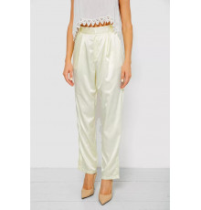 Штани жіночі літні ошатні, колір світло-жовтий, 244R351