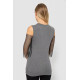Повседневная женская однотонная футболка, цвет серый, 247R027