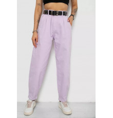 Джинси жіночі балони, колір бузковий, 182R00269