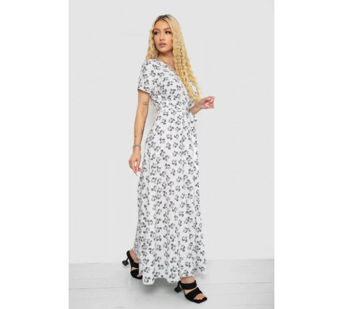 Сарафан принтом, колір біло-чорний, 241R174