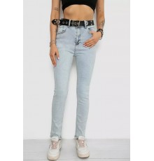 Джинси жіночі Skinny Американки, колір блакитний, 182R00659