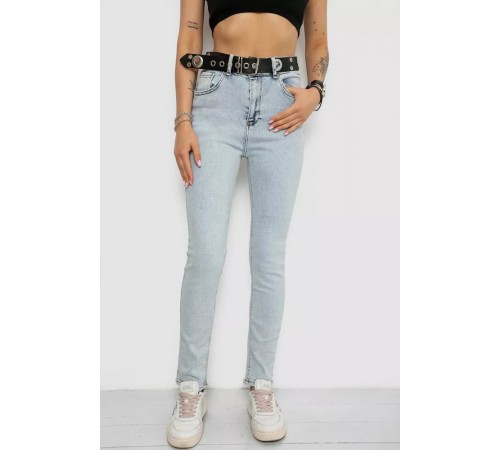 Джинси жіночі Skinny Американки, колір блакитний, 182R00659 Джинси жіночі Skinny Американки, колір блакитний, 182R00659