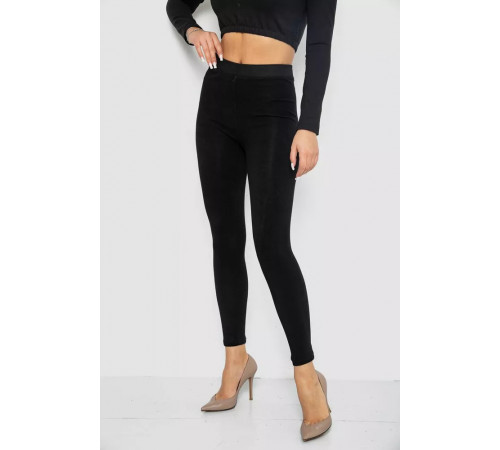 Демисезонные лосины одношовные, цвет черный, 139RF211-5.