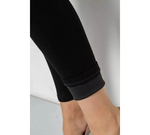 Демисезонные лосины одношовные, цвет черный, 139RF211-5.