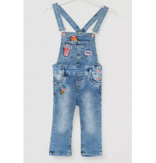 Комбінезон-шорти для дівчаток, колір синій, 247R4602