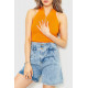 Майка-топ жіноча укорочена, колір помаранчевий, 204R010