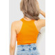 Майка-топ жіноча укорочена, колір помаранчевий, 204R010