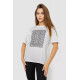 Футболка жіноча з принтом, колір молочний, 102R5258