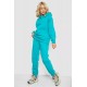 Спортивный женский костюм на флисе, цвет бирюзовый, 247R10765