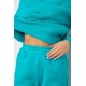 Спортивный женский костюм на флисе, цвет бирюзовый, 247R10765