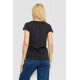 Футболка жіноча з принтом, колір чорний, 244R2217