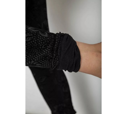 Лосины однотонные, цвет черный, 238R327-5