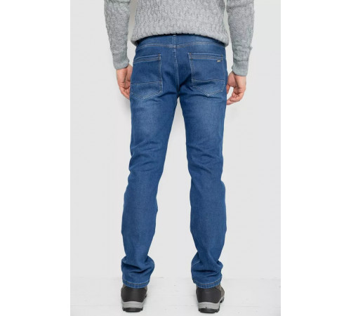 Джинсы мужские на флисе, цвет синий, 254R2408.