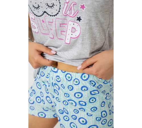 Пижама женская, цвет серый, 243R50715