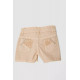 Шорти джинсові для дівчинки, колір бежевий, 247R10033
