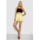 Джинсовые шорты женские, цвет желтый, 182R1468