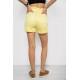 Джинсовые шорты женские, цвет желтый, 182R1468