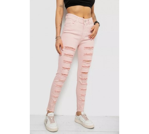 Джинси жіночі Slim Fit, колір пудровий, 182R1171 Джинси жіночі Slim Fit, колір пудровий, 182R1171