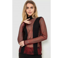 Гольф женский нарядный, цвет черно-красный, 186R109.