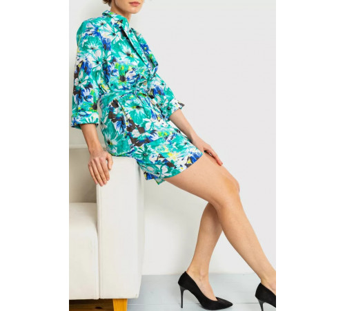 Костюм женский, цвет зелено-синий, 115R0451.