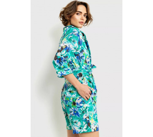 Костюм женский, цвет зелено-синий, 115R0451.