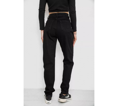 Джинсы женские MOM, цвет черный, 244R1382