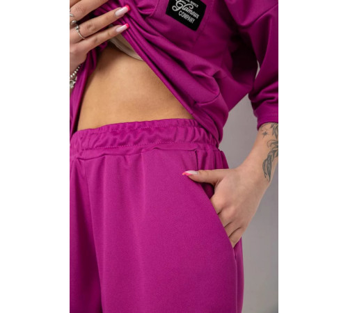 Костюм жіночий однотонний, колір фуксія, 238R116