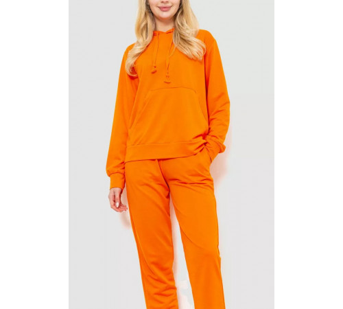 Спорт костюм жіночий двонитка, колір помаранчевий, 244R009