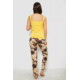 Піжама жіноча з принтом, колір жовтий, 243R1484-029