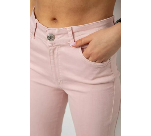 Джинси жіночі, колір пудровий, 182R1005