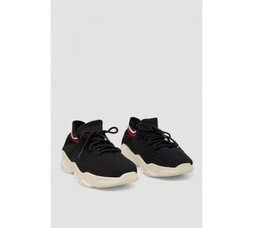 Кросівки жіночі текстильні, колір чорний, 244R382K