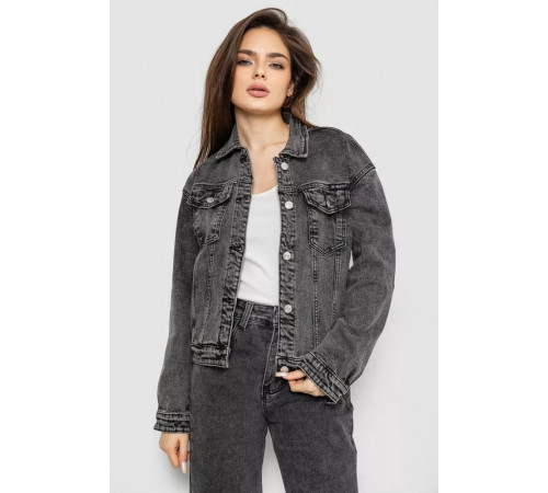 Куртка жіноча джинсова, колір сірий, 255RA2270