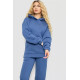 Спортивний костюм жіночий на флісі, колір джинс, 102R7711
